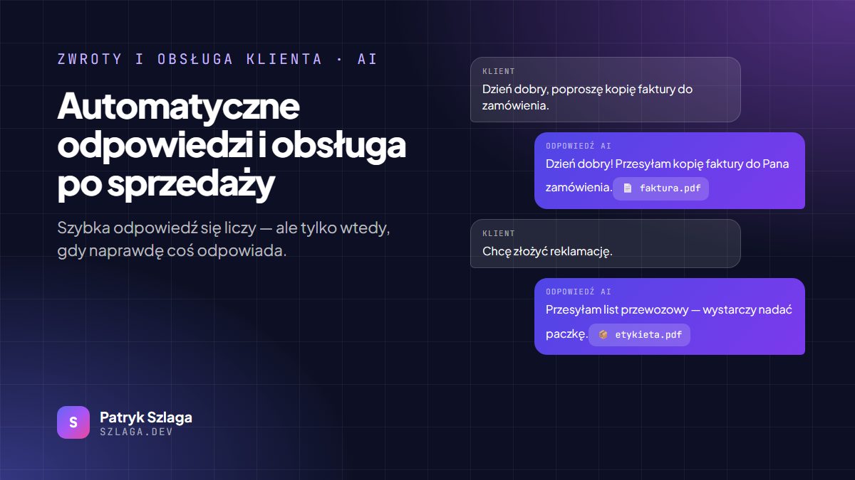 Rozmowa z klientem na Allegro: AI wysyła kopię faktury i list przewozowy do reklamacji