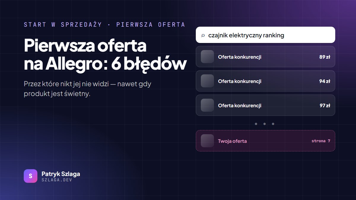 Wyniki wyszukiwania Allegro dla frazy czajnik elektryczny ranking — oferty konkurencji na górze, Twoja oferta dopiero na stronie 7